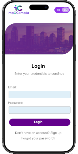 Mobile experience mockup